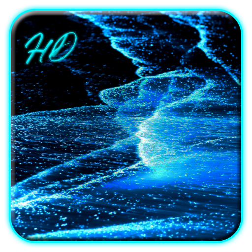 Blue Night Ocean APUS Live Wallpaper icon