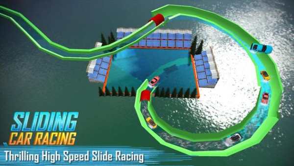 Frozen Slide Race 3D - Car Racing screenshot 6