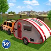 Camper Van Trailer Truck Driving Simulator logo