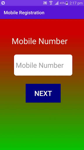 Mobile Registration System App for Prank screenshot 1