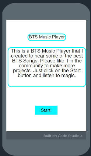 BTS MUSIC PLAYER screenshot 1