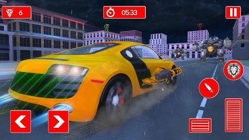 Lion Robot Transform: Car Robot Transport Sim screenshot 4