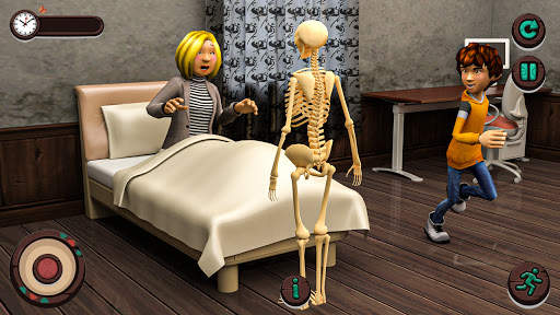 Scary Crazy Teacher 3D-Spooky School Granny Games screenshot 1