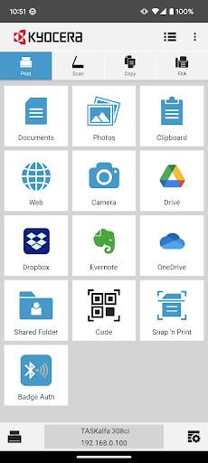 KYOCERA Mobile Print screenshot 1