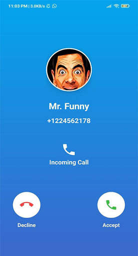 Mr. Funny Call Me! Fake Chat & Call screenshot 2