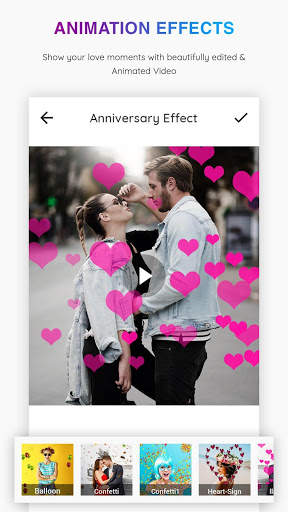 Anniversary Photo Effect Video Maker with Music screenshot 1
