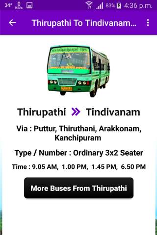 Tirupati Bus Info screenshot 8