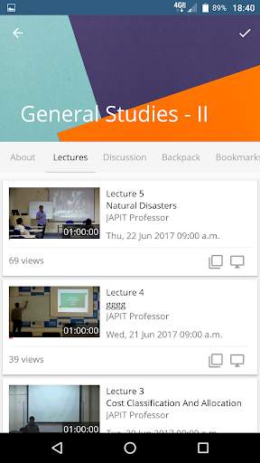 PES University Lecture Capture screenshot 5