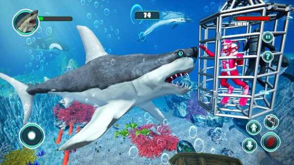 Shark Attack Game Simulator:Big Shark Games screenshot 5
