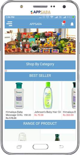 APPSARA Mobile Application screenshot 1