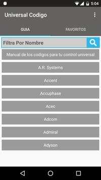 Universal Codigo Control Free screenshot 1