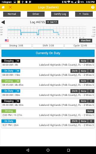 Bus Driver Hours of Service EL screenshot 2
