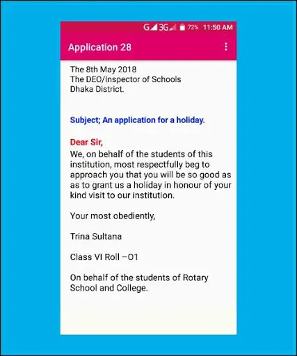 Application Writing Free screenshot 3