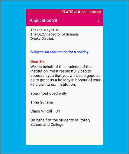 Application Writing Free screenshot 3