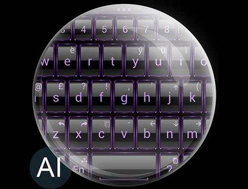 AI Keyboard Theme Frame Purpl screenshot 6