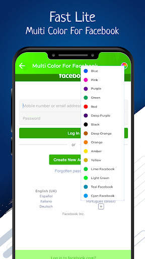 Faster Lite for Facebook - Multi Color screenshot 5