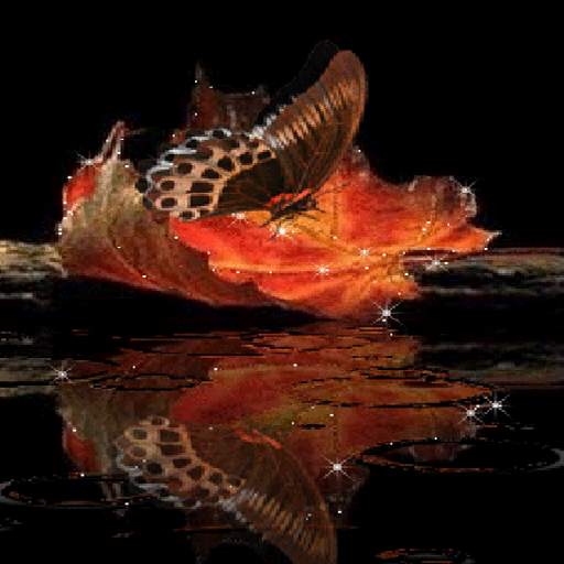 Leaf Butterfly Live Wallpaper 3