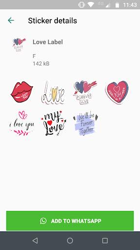 Love Stickers for Whatsapp (WAStickerApps) screenshot 5