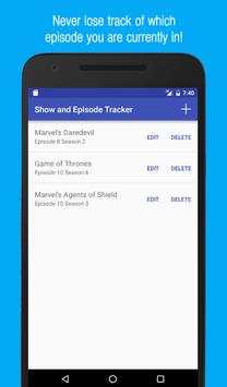 Show and Episode Tracker 1 تصوير الشاشة