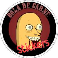 Stickers de Bola de carne logo
