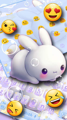 Kawai Rabbit Keyboard Theme screenshot 3