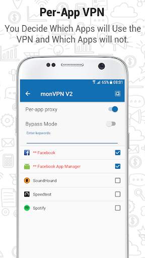 monVPN V2 – Simple High Speed VPN App for Android screenshot 5