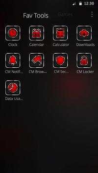 Black Tech CM Launcher Theme screenshot 4