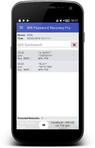 Wifi Password Recovery Pro (ROOT NEEDED) screenshot 2