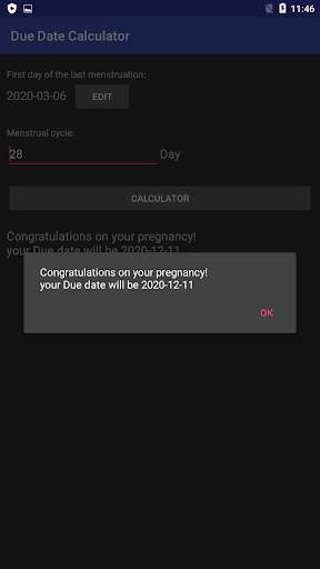 Due Date Calculator 3 تصوير الشاشة