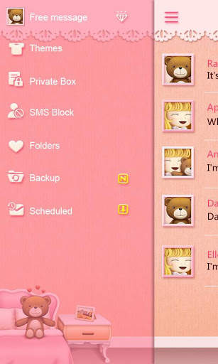 GO SMS PRO TEDDY THEME EX screenshot 5