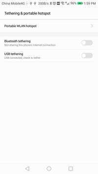 Enable Tethering screenshot 2
