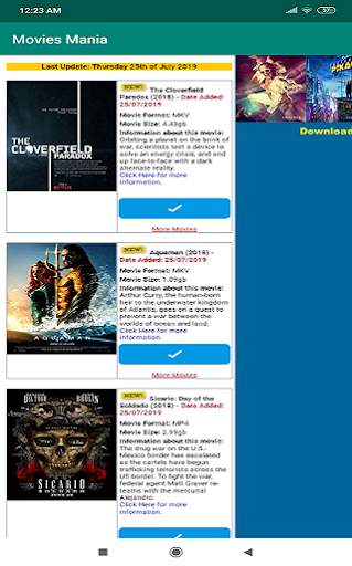 Movies Mania® Free Ultra HD Movies Downloads! screenshot 3