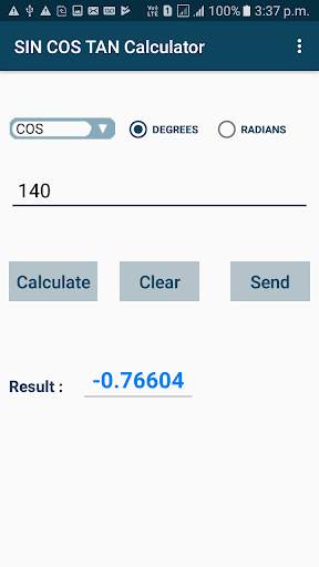 SIN COS TAN Calculator скриншот 3