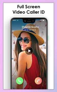 Full Screen Video Caller - True Caller ID स्क्रीनशॉट 1