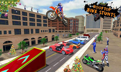 Bike Stunt: Extreme Roof Drive screenshot 2