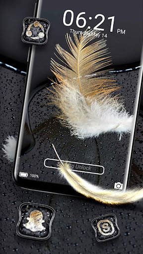 Feather Black Water Drop Theme screenshot 4
