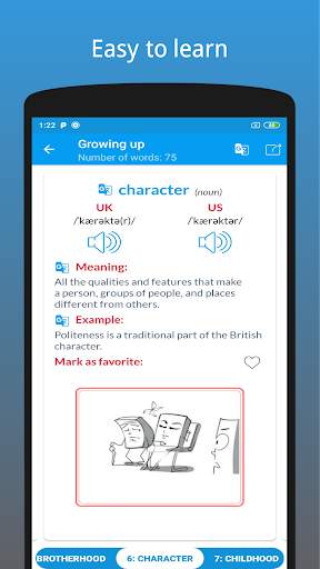 IELTS Advanced Words: Flashcards - Examples скриншот 7