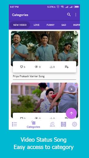 Video Song Status (30 Sec Video Status) स्क्रीनशॉट 2