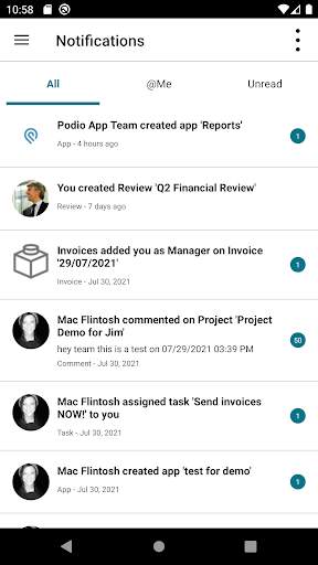 Podio screenshot 3