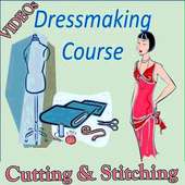 Dress Cutting and Stitching Video Suit Cut Stitch icon