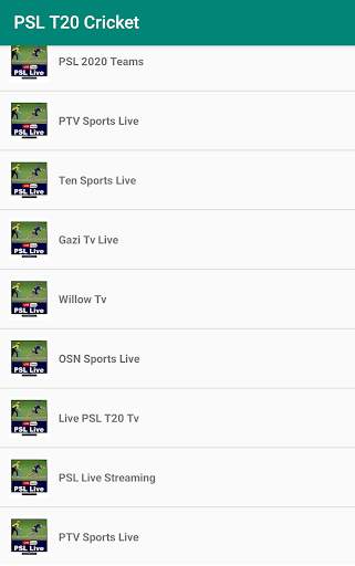 Live PSL T20 Cricket Tv - PSL 2020 screenshot 2