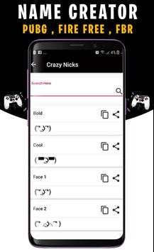 Name Creator For Free Fire, NickName generator screenshot 2