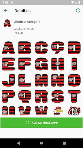Flamengo Stickers 5 تصوير الشاشة