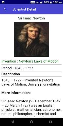 Know a Scientist - Inventions,Glossary,Facts,Quiz скриншот 4