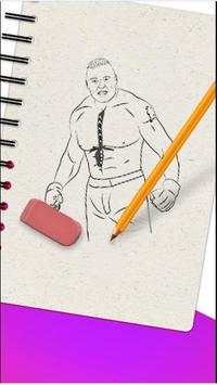 how to draw wwe heroes : john cena drawing screenshot 3