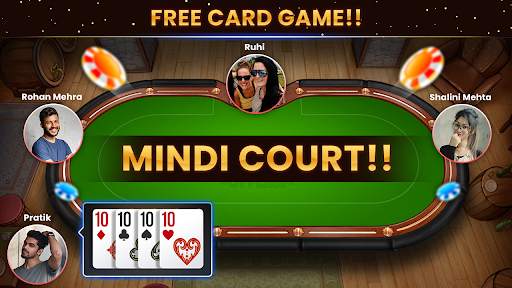 Mindi Multiplayer Offline Card Game - Desi Game screenshot 2
