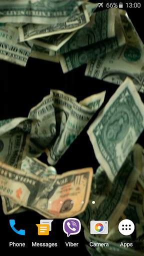Falling Money 3D Wallpaper स्क्रीनशॉट 1