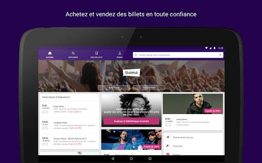 Billets StubHub screenshot 7