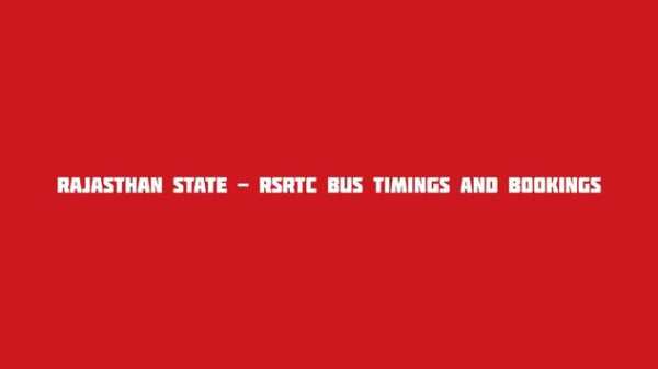Rajasthan State - RSRTC Bus Timings and Bookings screenshot 2