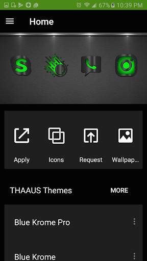 AkilaGreen Next launcher theme screenshot 4